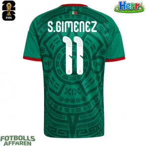 Mexiko Santiago Gimenez #11 Hemmatröja VM 2026 Kortärmad